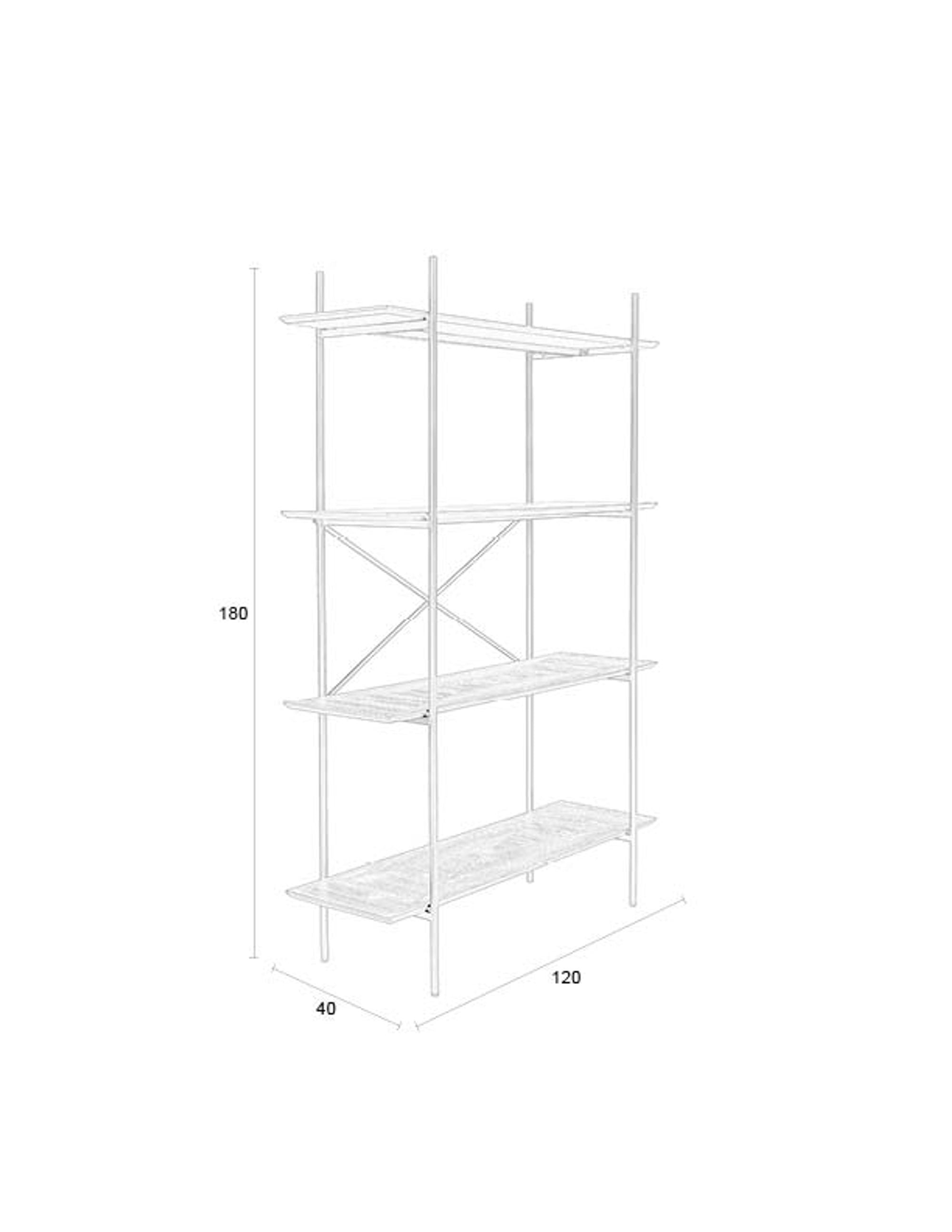Marcio Black Wood Open Display Unit